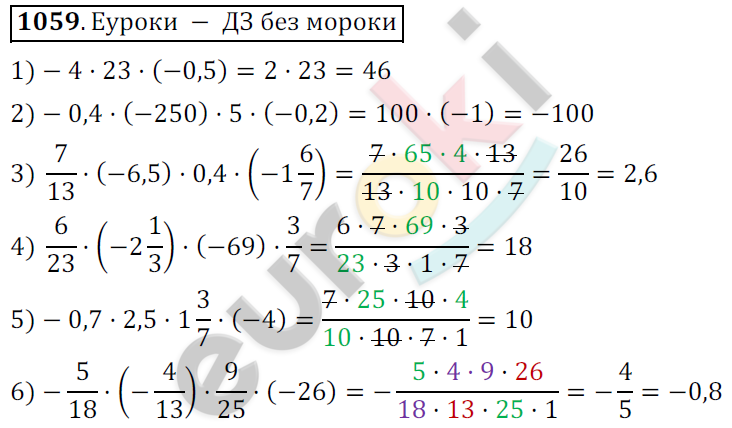 Математика 6 класс. ФГОС Мерзляк, Полонский, Якир Задание 1059