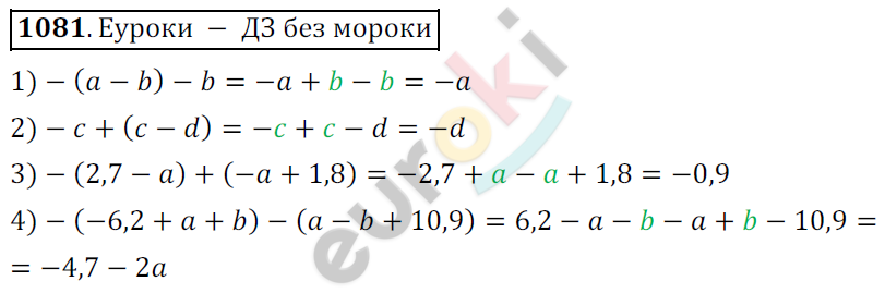 Математика 6 класс. ФГОС Мерзляк, Полонский, Якир Задание 1081