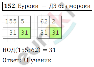 Математика 6 класс. ФГОС Мерзляк, Полонский, Якир Задание 152