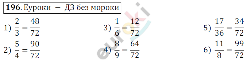 Математика 6 класс. ФГОС Мерзляк, Полонский, Якир Задание 196