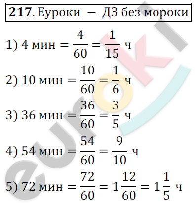 Математика 6 класс. ФГОС Мерзляк, Полонский, Якир Задание 217