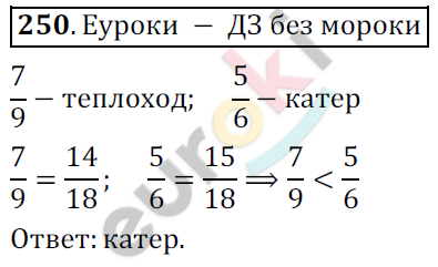 Математика 6 класс. ФГОС Мерзляк, Полонский, Якир Задание 250
