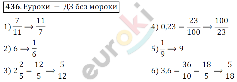 Математика 6 класс. ФГОС Мерзляк, Полонский, Якир Задание 436