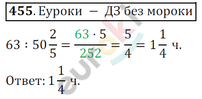 Математика 6 класс. ФГОС Мерзляк, Полонский, Якир Задание 455