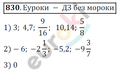 Математика 6 класс. ФГОС Мерзляк, Полонский, Якир Задание 830