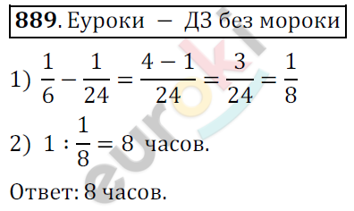 Математика 6 класс. ФГОС Мерзляк, Полонский, Якир Задание 889