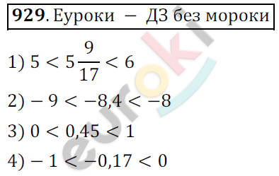 Математика 6 класс. ФГОС Мерзляк, Полонский, Якир Задание 929