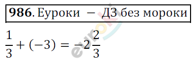 Математика 6 класс. ФГОС Мерзляк, Полонский, Якир Задание 986