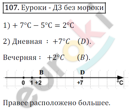 Математика 6 класс. ФГОС Зубарева, Мордкович Задание 107