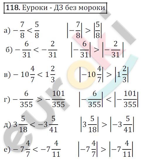 Математика 6 класс. ФГОС Зубарева, Мордкович Задание 118