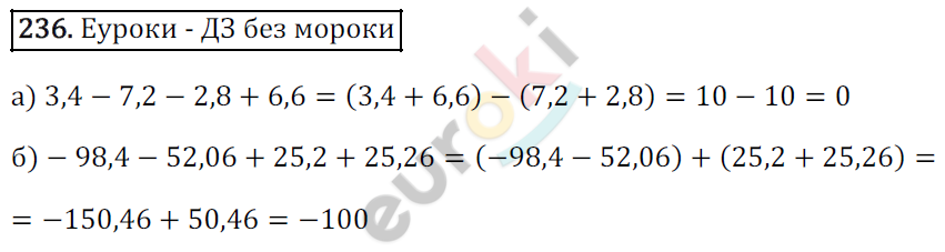 Математика 6 класс. ФГОС Зубарева, Мордкович Задание 236
