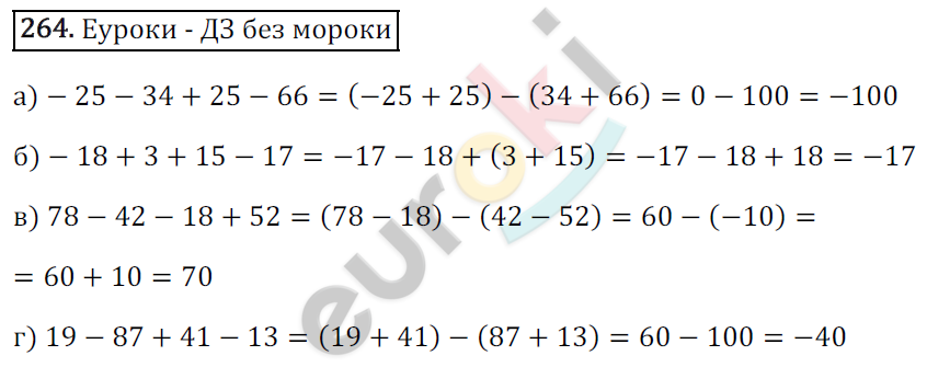 Математика 6 класс. ФГОС Зубарева, Мордкович Задание 264