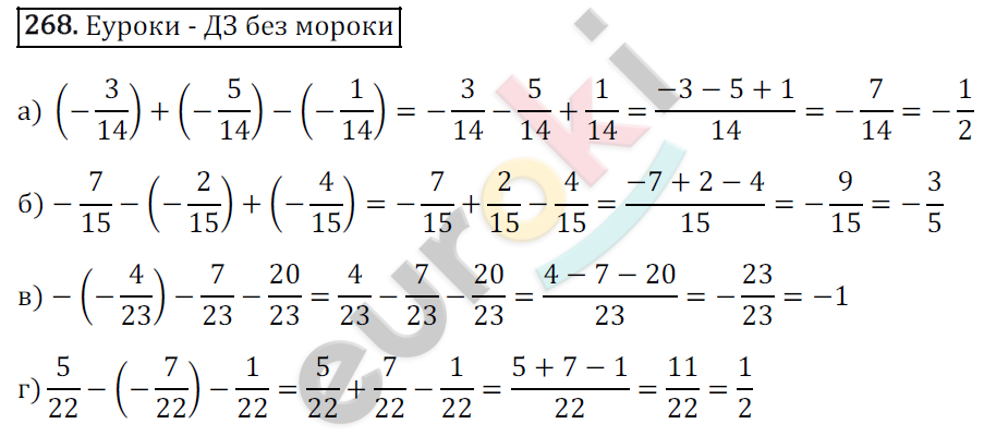 Математика 6 класс. ФГОС Зубарева, Мордкович Задание 268