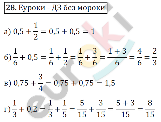 Математика 6 класс. ФГОС Зубарева, Мордкович Задание 28