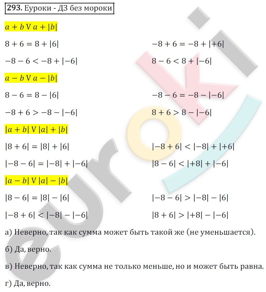 Математика 6 класс. ФГОС Зубарева, Мордкович Задание 293