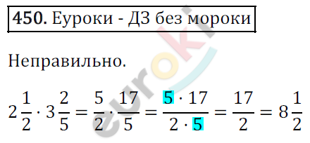Математика 6 класс. ФГОС Зубарева, Мордкович Задание 450