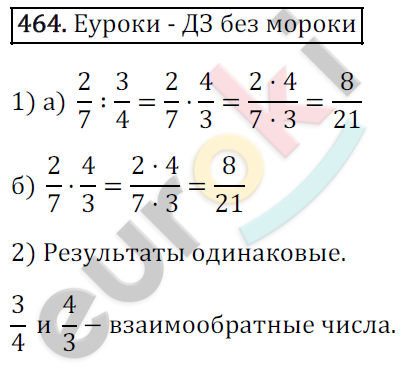 Математика 6 класс. ФГОС Зубарева, Мордкович Задание 464