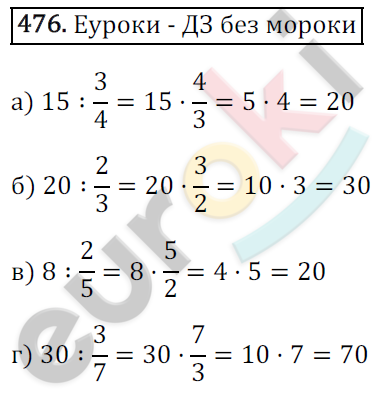 Математика 6 класс. ФГОС Зубарева, Мордкович Задание 476