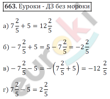 Математика 6 класс. ФГОС Зубарева, Мордкович Задание 663