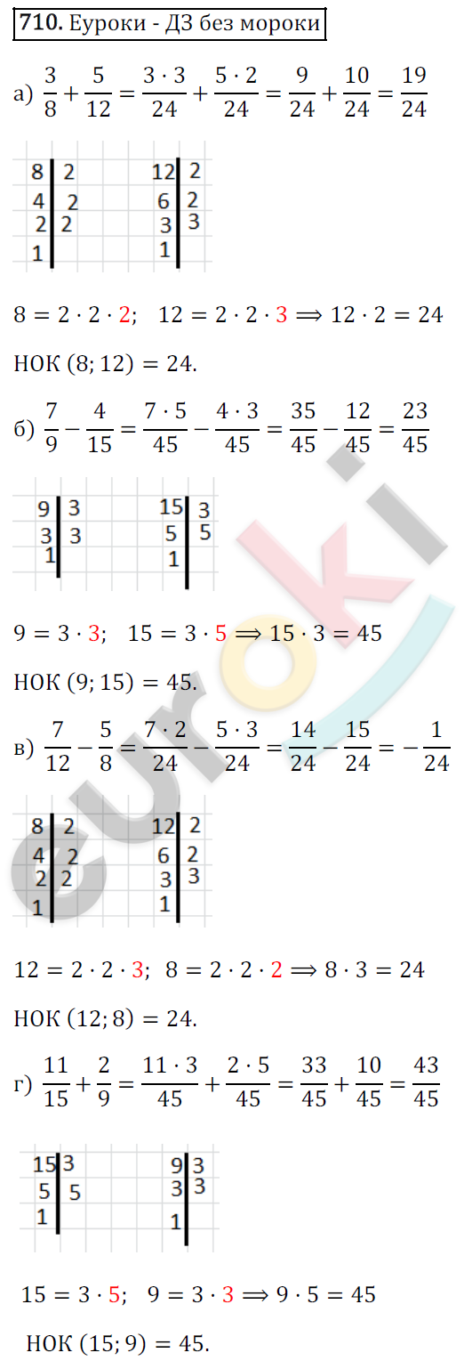 Математика 6 класс. ФГОС Зубарева, Мордкович Задание 710