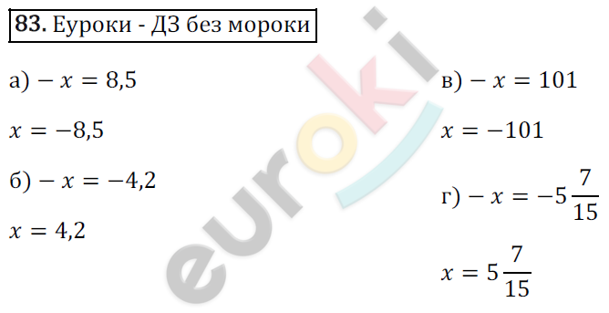 Математика 6 класс. ФГОС Зубарева, Мордкович Задание 83