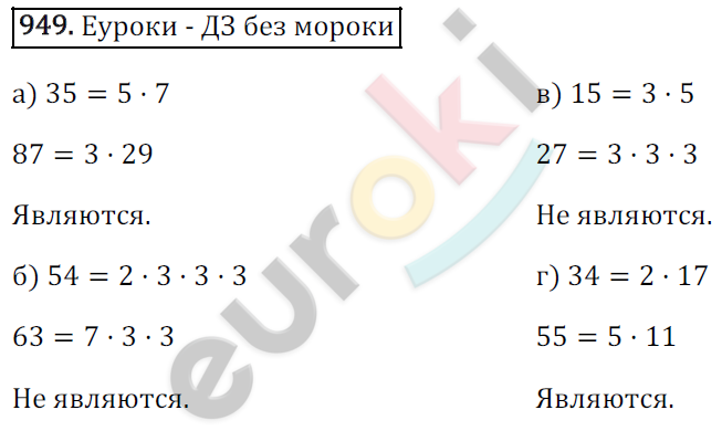 Математика 6 класс. ФГОС Зубарева, Мордкович Задание 949