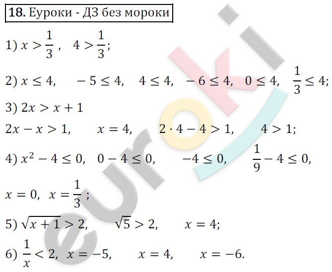Дидактические материалы по алгебре 9 класс Мерзляк, Полонский, Рабинович Вариант 18
