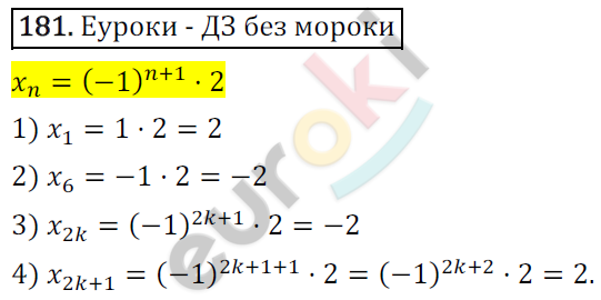 Дидактические материалы по алгебре 9 класс Мерзляк, Полонский, Рабинович Вариант 181