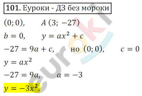 Дидактические материалы по алгебре 9 класс Мерзляк, Полонский, Рабинович Вариант 101