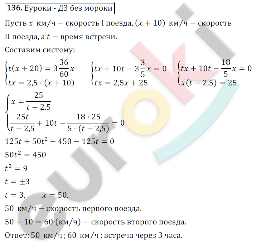 Дидактические материалы по алгебре 9 класс Мерзляк, Полонский, Рабинович Вариант 136