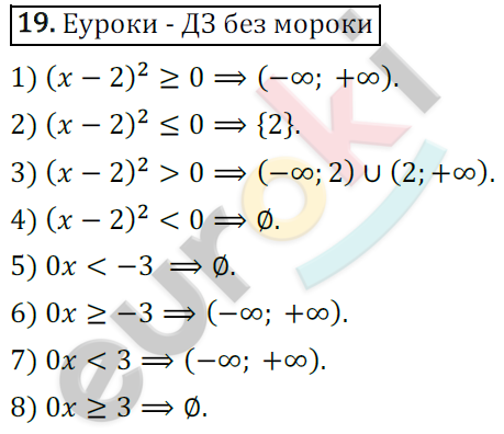 Дидактические материалы по алгебре 9 класс Мерзляк, Полонский, Рабинович Вариант 19