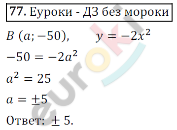 Дидактические материалы по алгебре 9 класс Мерзляк, Полонский, Рабинович Вариант 77