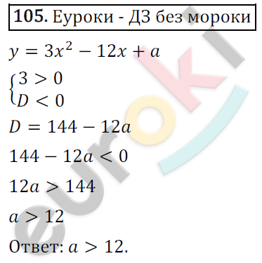 Дидактические материалы по алгебре 9 класс Мерзляк, Полонский, Рабинович Вариант 105