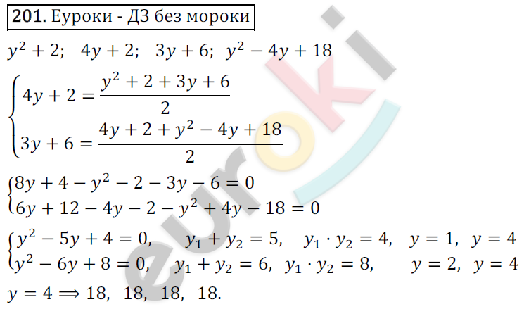 Дидактические материалы по алгебре 9 класс Мерзляк, Полонский, Рабинович Вариант 201