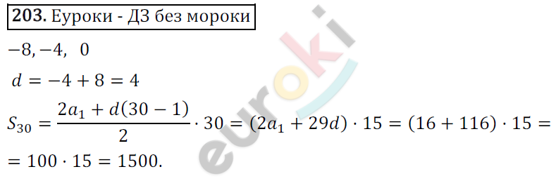 Дидактические материалы по алгебре 9 класс Мерзляк, Полонский, Рабинович Вариант 203