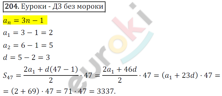 Дидактические материалы по алгебре 9 класс Мерзляк, Полонский, Рабинович Вариант 204