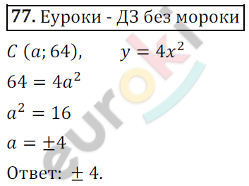 Дидактические материалы по алгебре 9 класс Мерзляк, Полонский, Рабинович Вариант 77