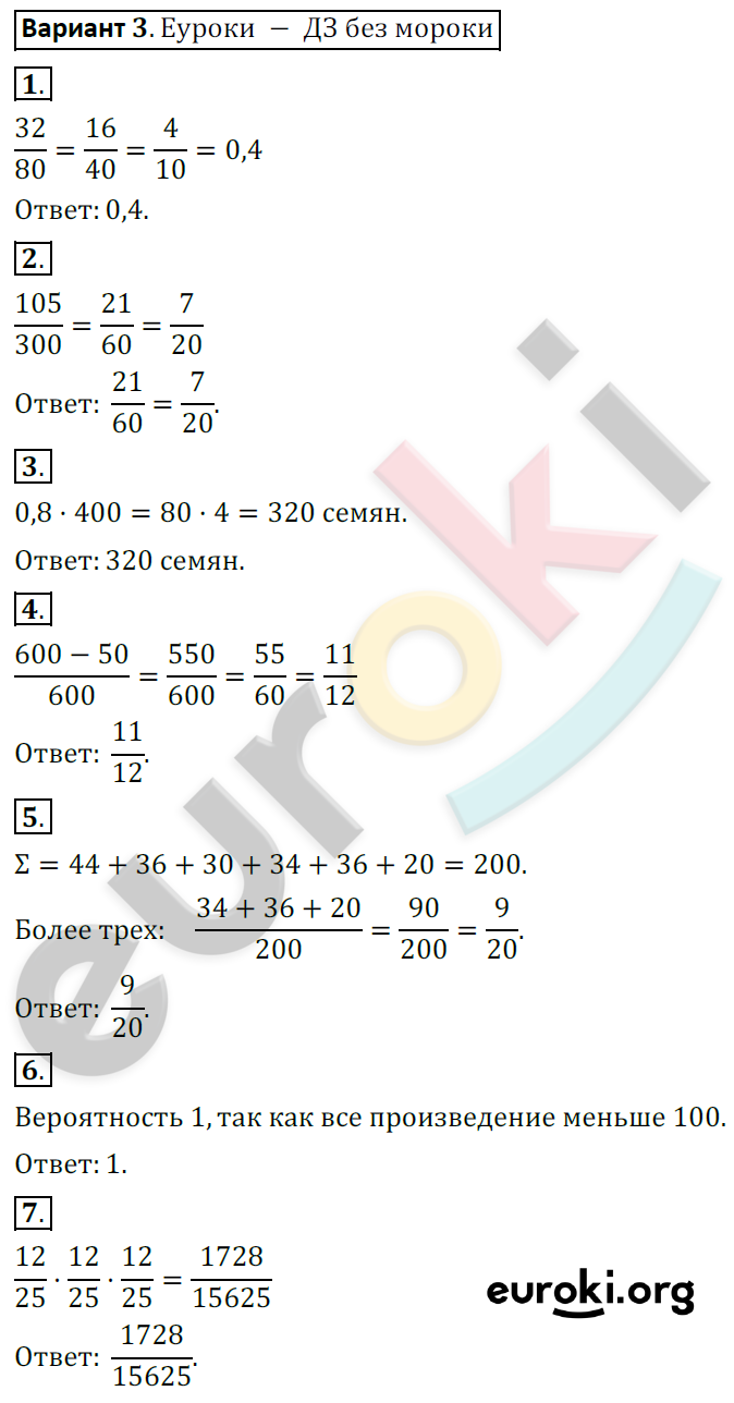 Контрольные работы по алгебра 7 класс. ФГОС Кузнецова Вариант 3