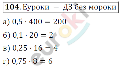 Математика 6 класс. ФГОС Никольский Задание 104