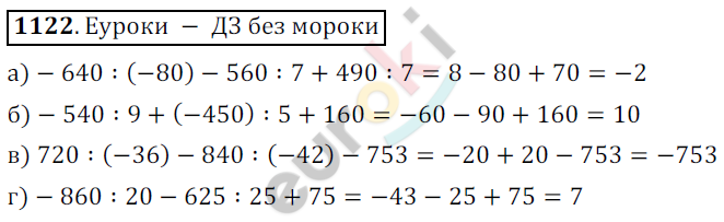 Математика 6 класс. ФГОС Никольский Задание 1122