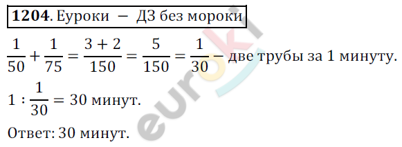 Математика 6 класс. ФГОС Никольский Задание 1204