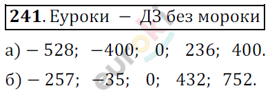 Математика 6 класс. ФГОС Никольский Задание 241