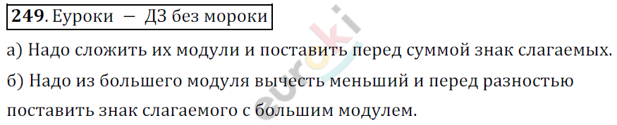 Математика 6 класс. ФГОС Никольский Задание 249