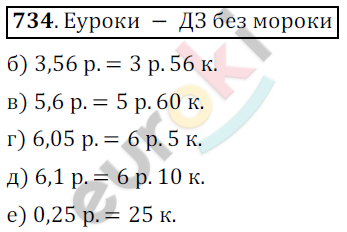 Математика 6 класс. ФГОС Никольский Задание 734