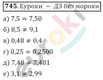 Математика 6 класс. ФГОС Никольский Задание 745