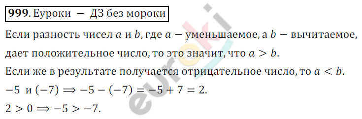 Математика 6 класс. ФГОС Никольский Задание 999