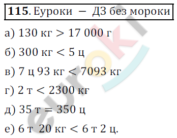 Математика 5 класс. ФГОС Дорофеев, Шарыгин Задание 115