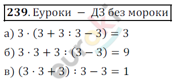 Математика 5 класс. ФГОС Дорофеев, Шарыгин Задание 239