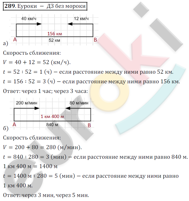 Математика 5 класс. ФГОС Дорофеев, Шарыгин Задание 289
