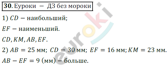 Математика 5 класс. ФГОС Дорофеев, Шарыгин Задание 30